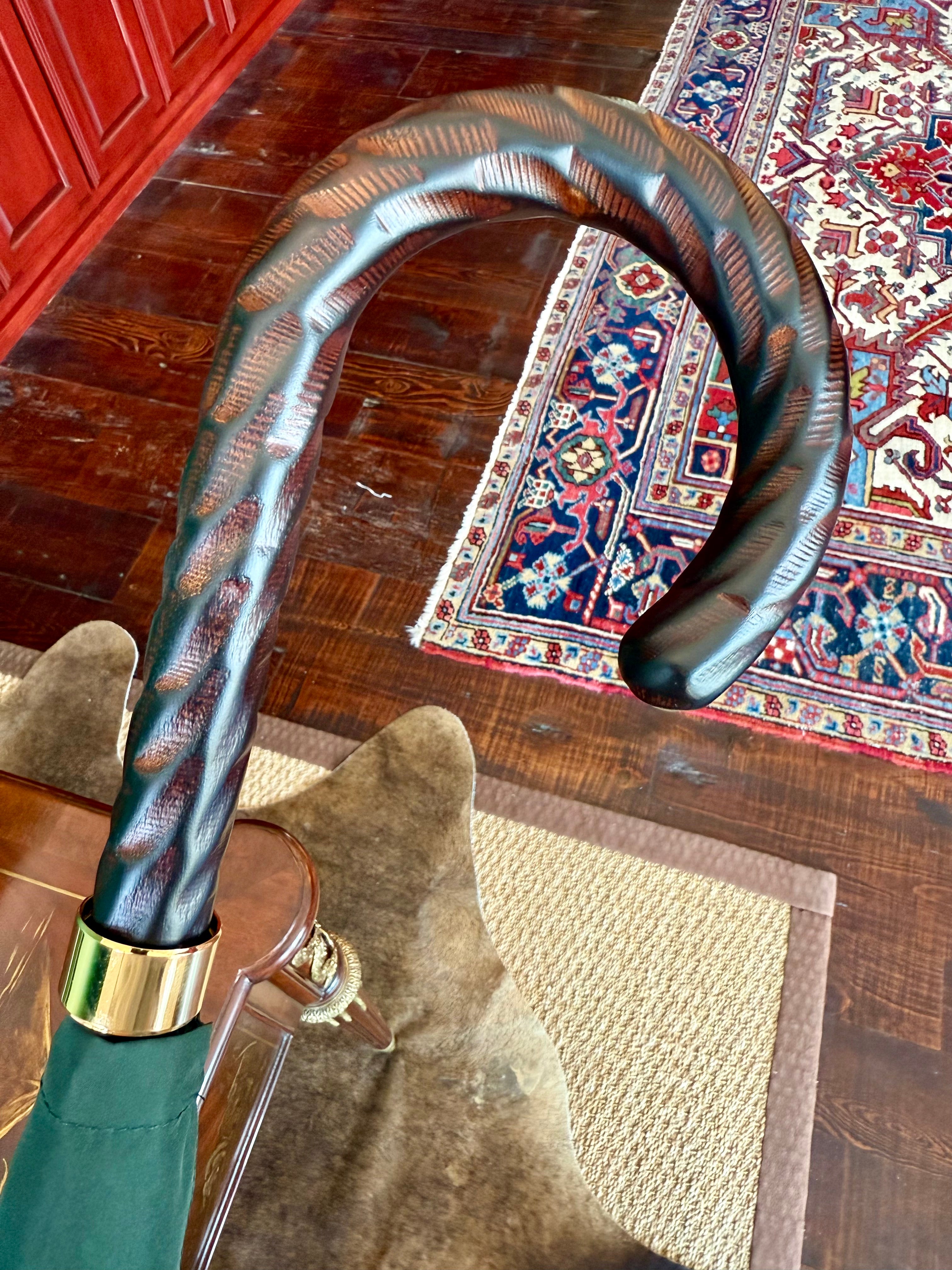 Traditional English Umbrella handcrafted by Fox Umbrellas Ltd. for Waring Tuxedos in Fort Worth, Texas.
