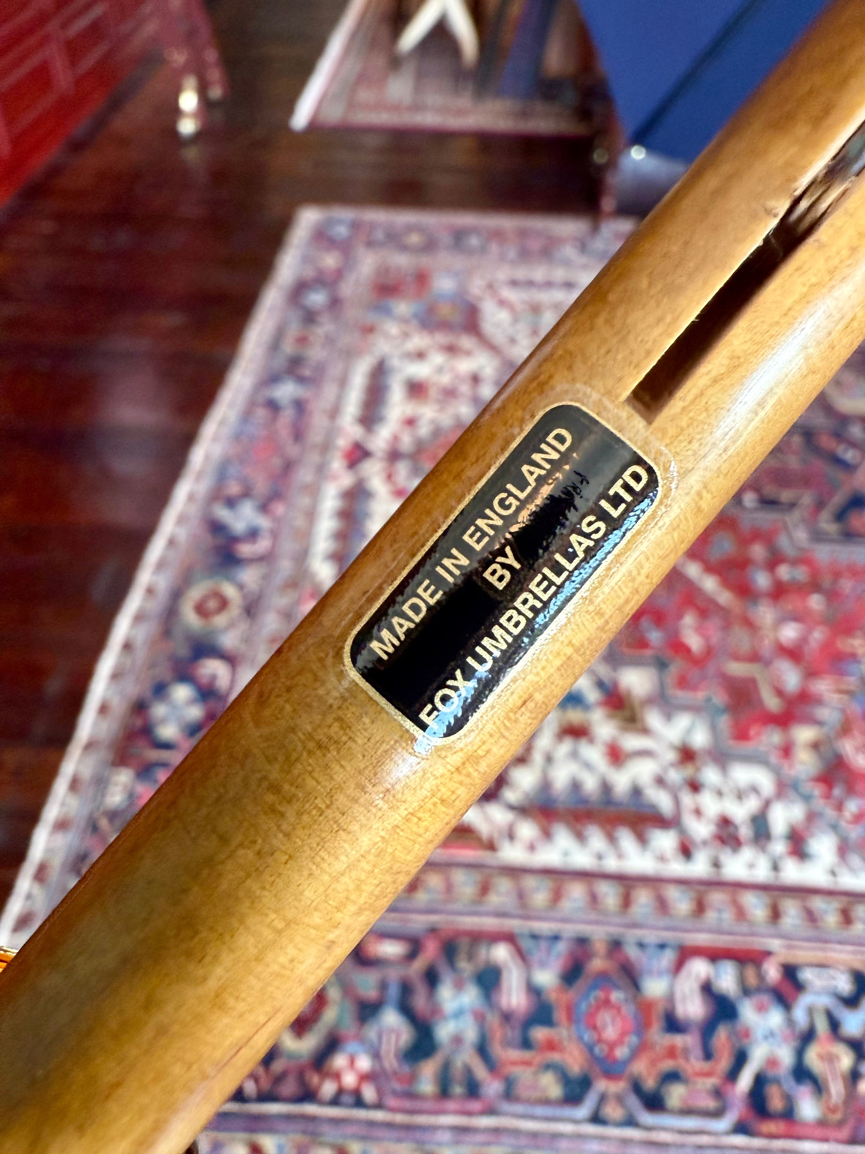 Traditional English umbrella by Fox Umbrellas, Ltd. for Waring Tuxedos in Fort Worth, Texas.