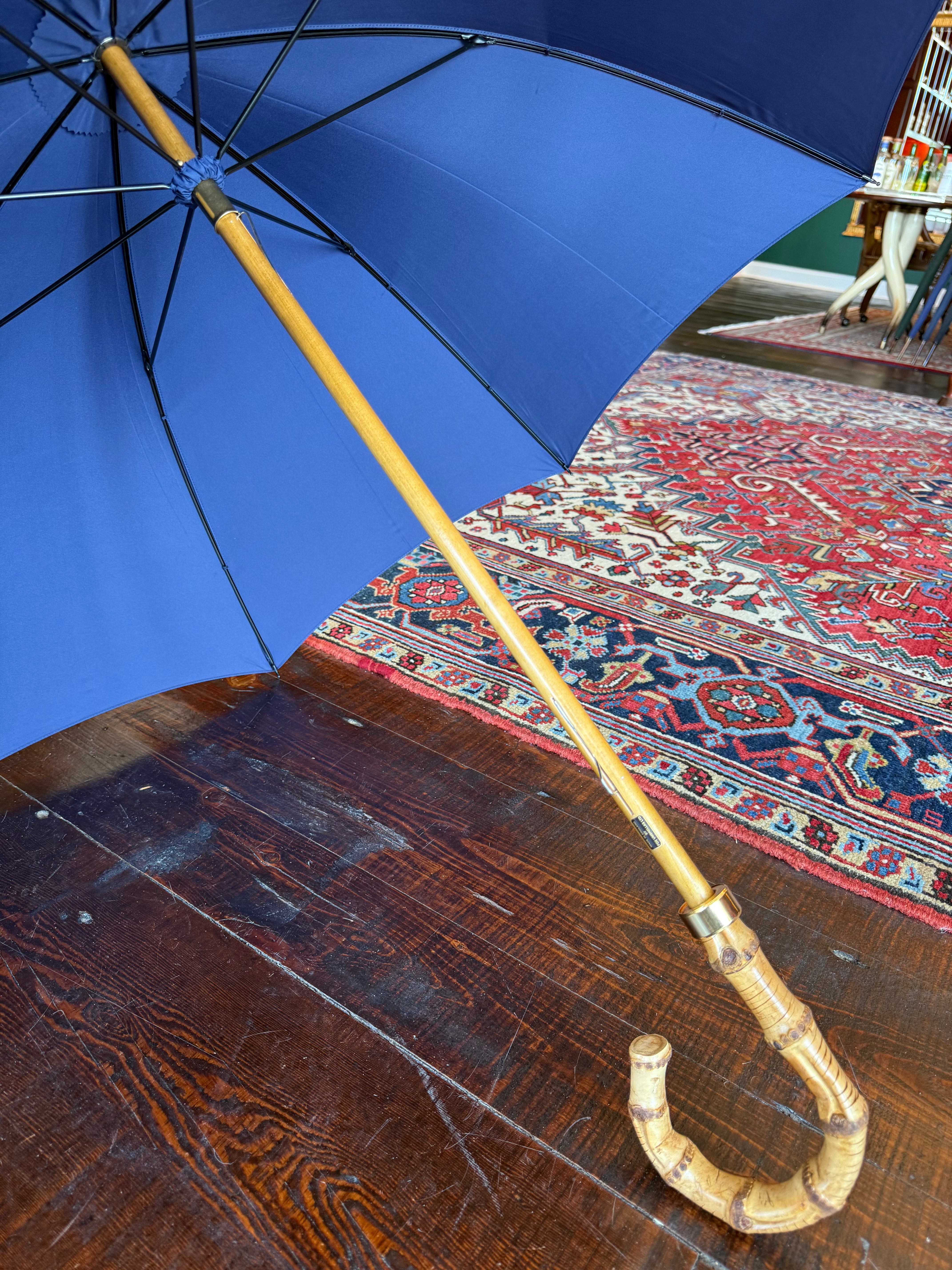 Traditional English umbrella by Fox Umbrellas, Ltd. for Waring Tuxedos in Fort Worth, Texas.