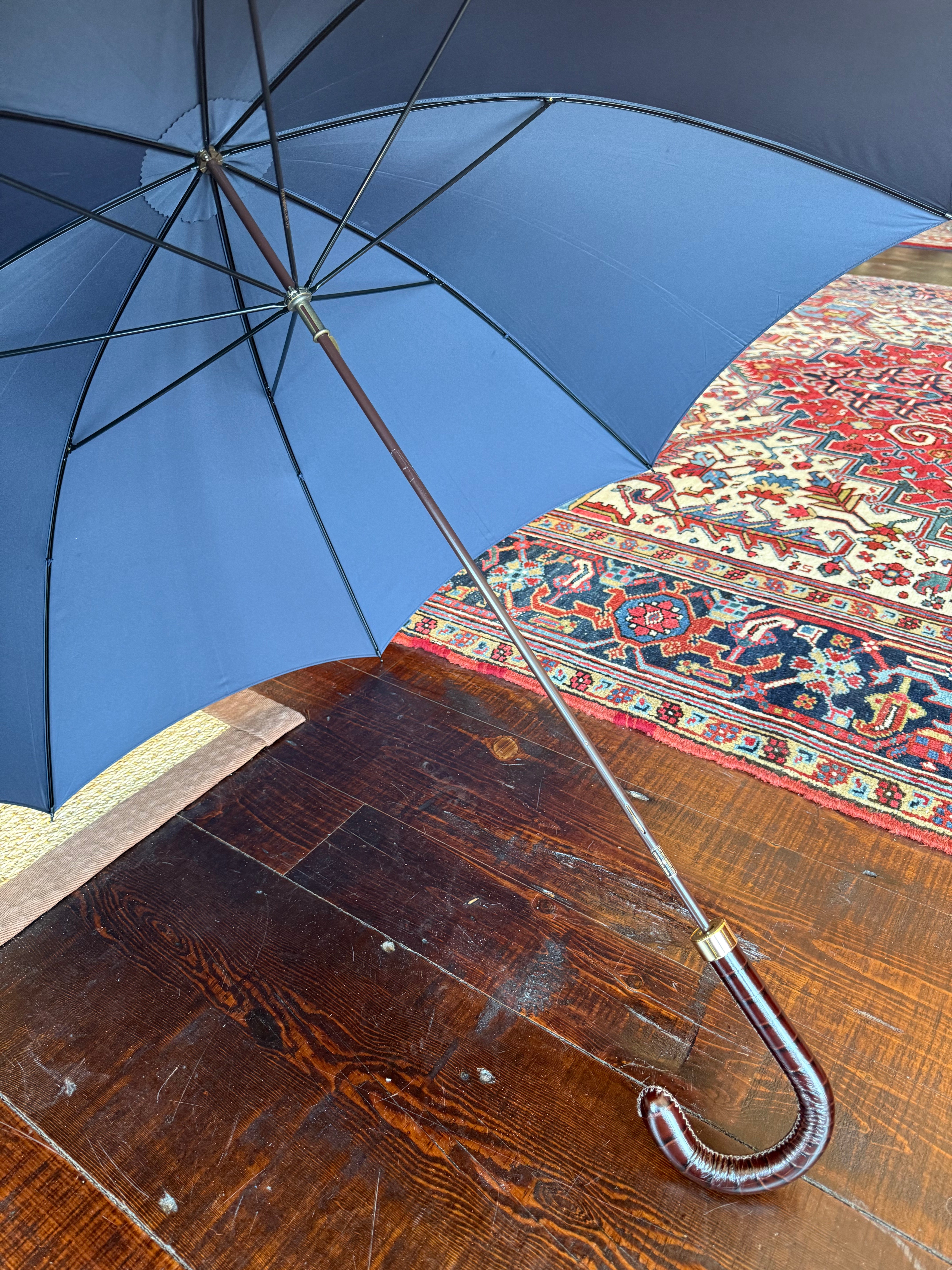 Handcrafted English Umbrella by Fox Umbrellas Ltd. at Waring Tuxedos in Fort Worth, Texas.