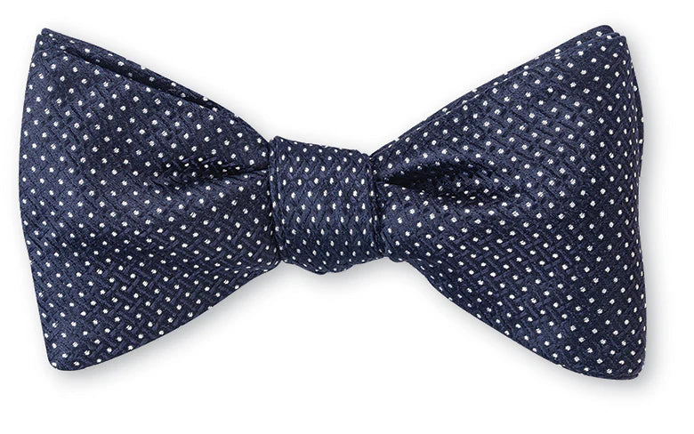 Navy Runnymede Pin Dot Bow Tie at Waring Tuxedos in Fort Worth