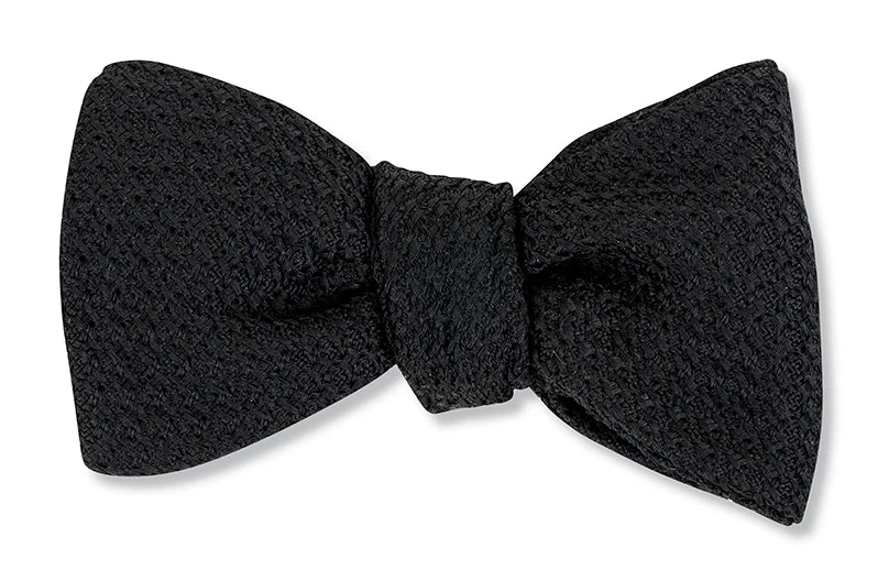 Black Grenadine Bow Tie at Waring Tuxedos in Fort Worth