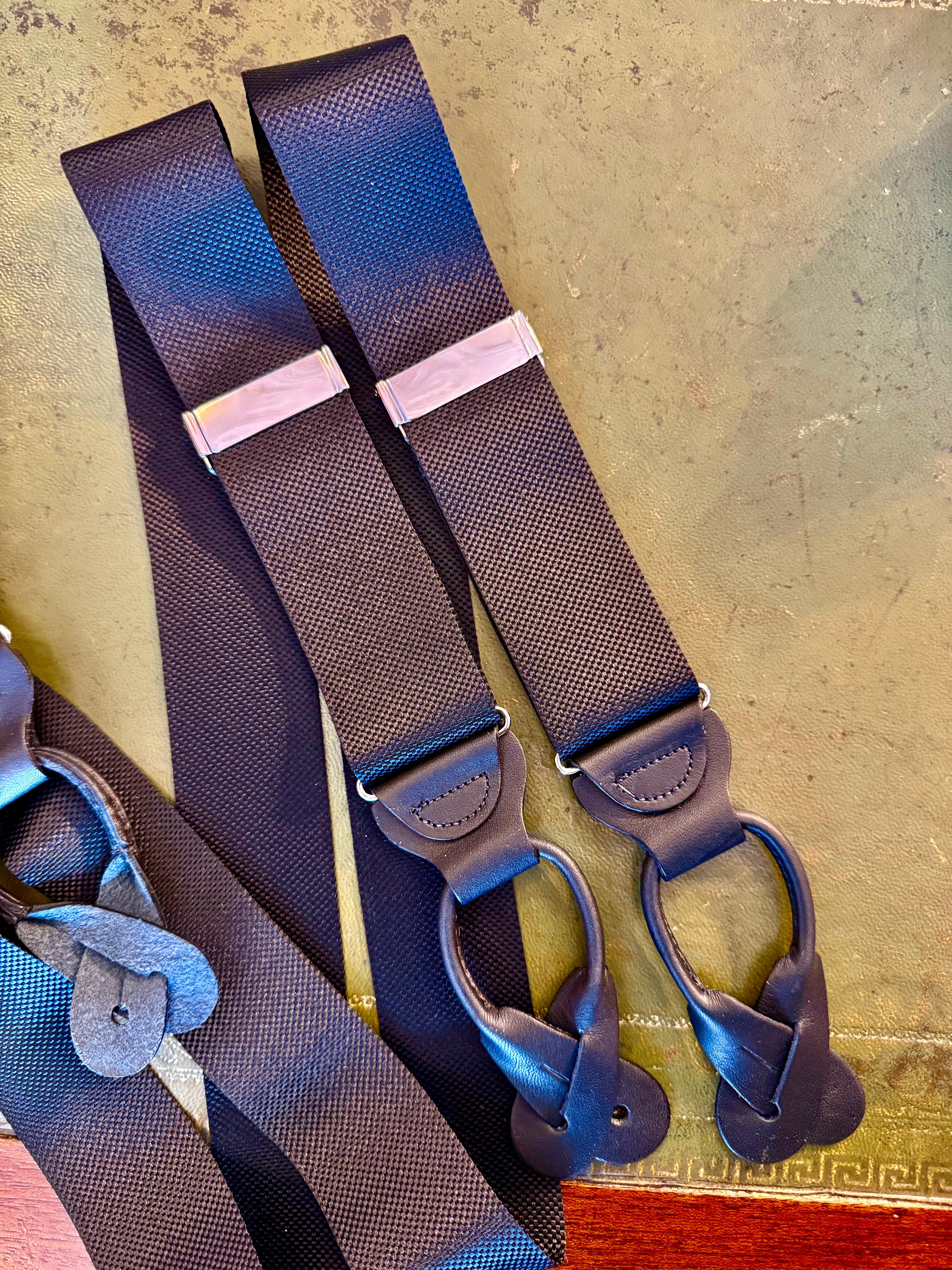 Black Hudson Braces in Waring Tuxedos