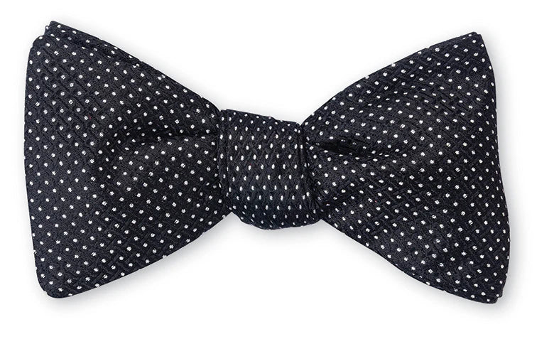 Black Runnymede Pin Dot Bow Tie at Waring Tuxedos in Fort Worth