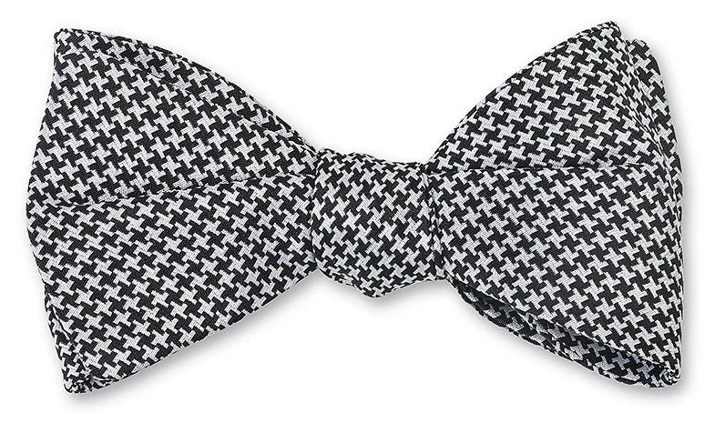 Black and White Houndstooth Bow Tie at Waring Tuxedos in Fort Worth