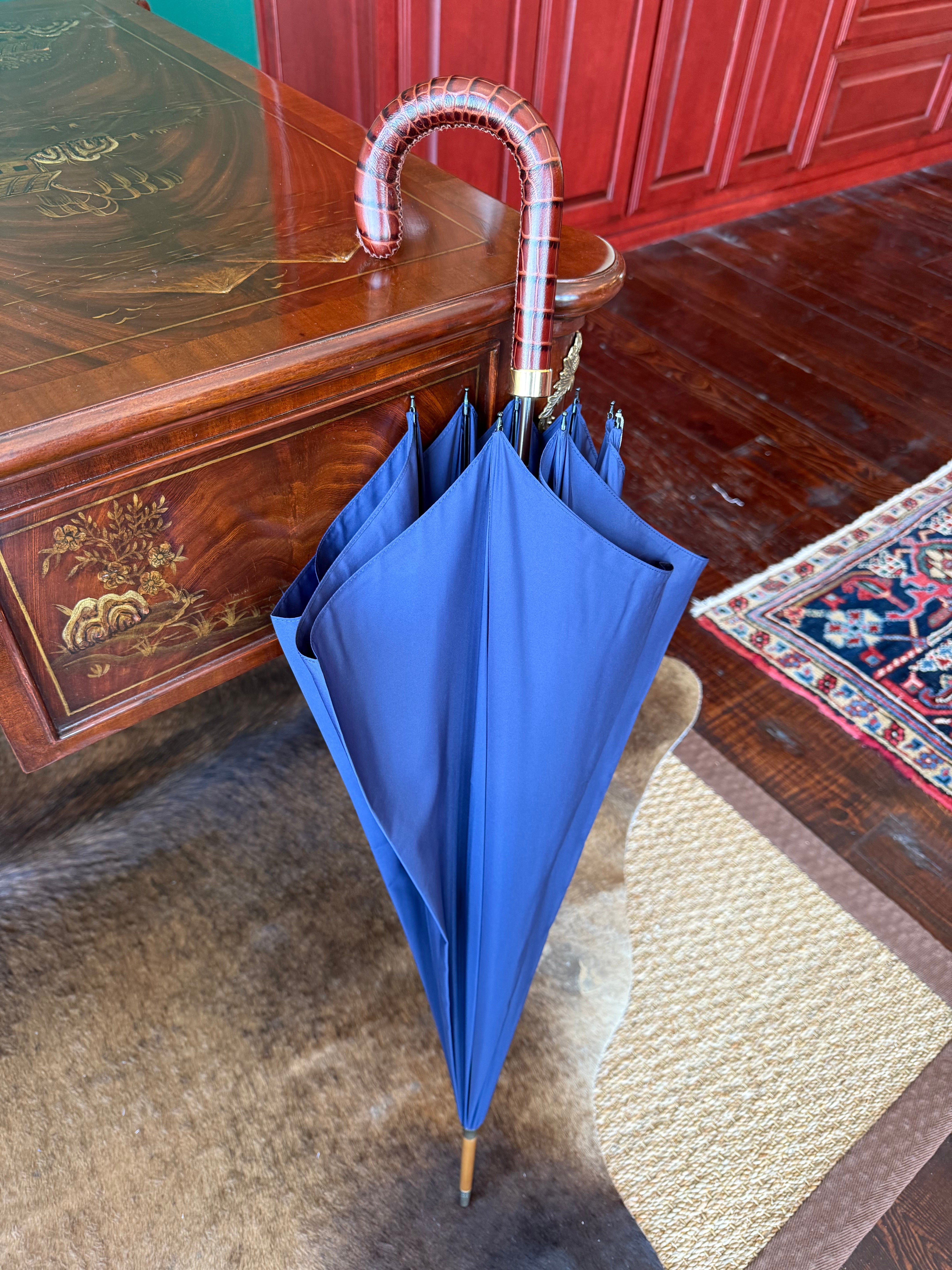 Handcrafted English Umbrella by Fox Umbrellas Ltd. at Waring Tuxedos in Fort Worth, Texas.