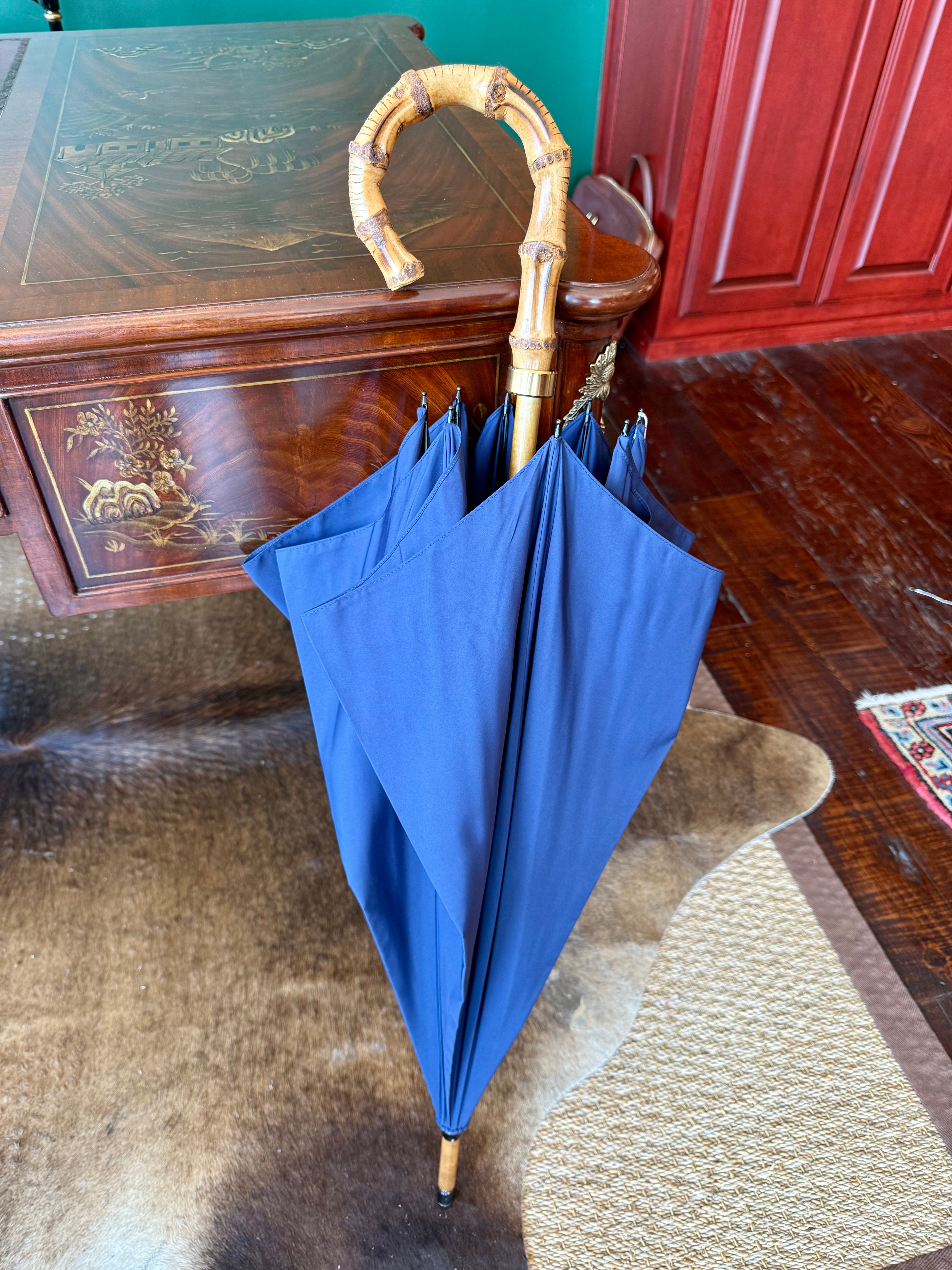 Traditional English umbrella by Fox Umbrellas, Ltd. for Waring Tuxedos in Fort Worth, Texas.