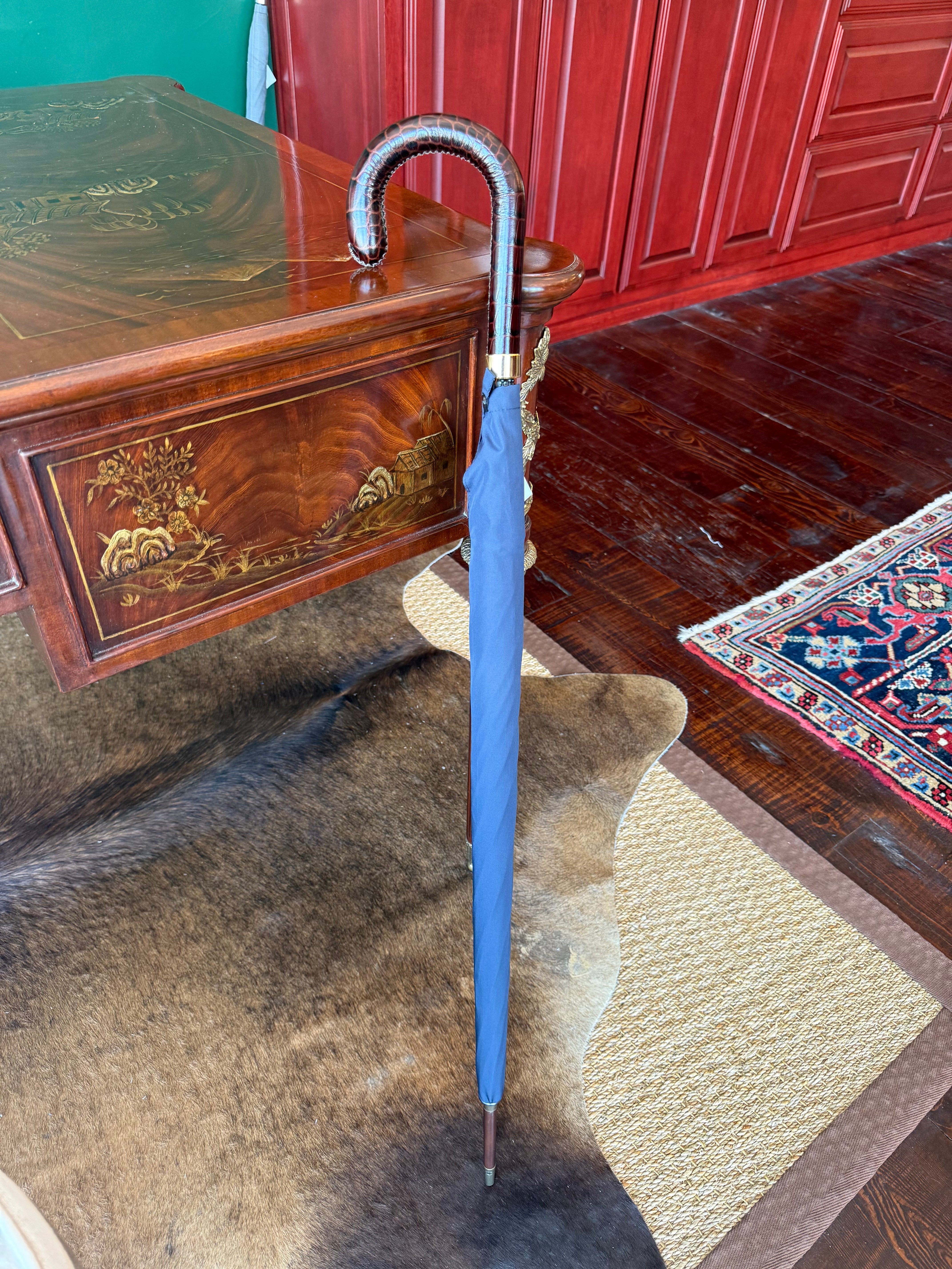 Handcrafted English Umbrella by Fox Umbrellas Ltd. at Waring Tuxedos in Fort Worth, Texas.