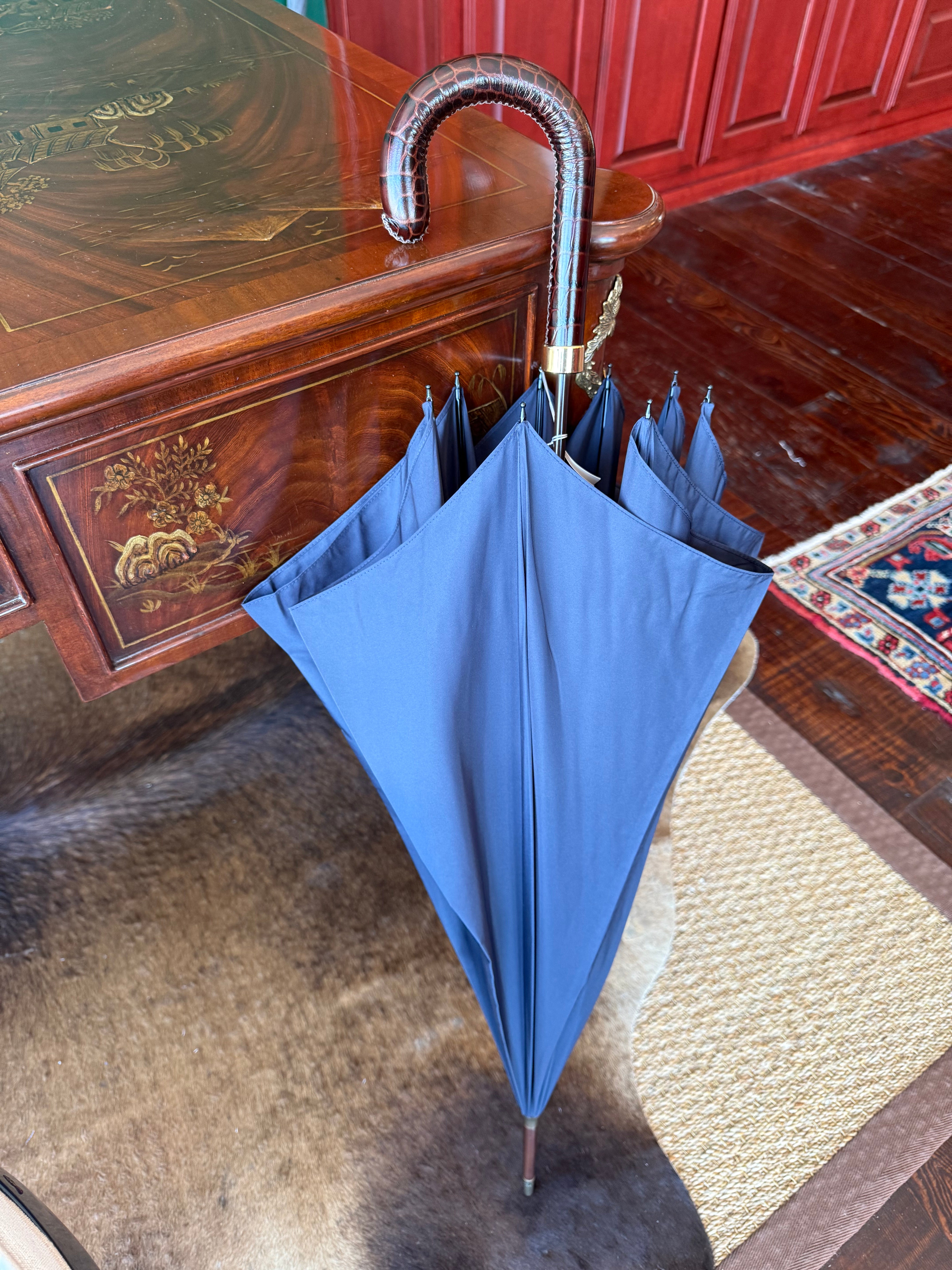 Handcrafted English Umbrella by Fox Umbrellas Ltd. at Waring Tuxedos in Fort Worth, Texas.