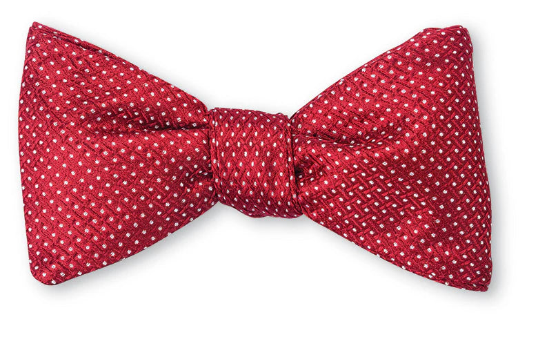 Red Runnymede Pin Dot Bow Tie at Waring Tuxedos in Fort Worth